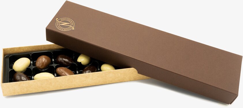 Presentask N°16 från Narr Chocolate med tolv praliner