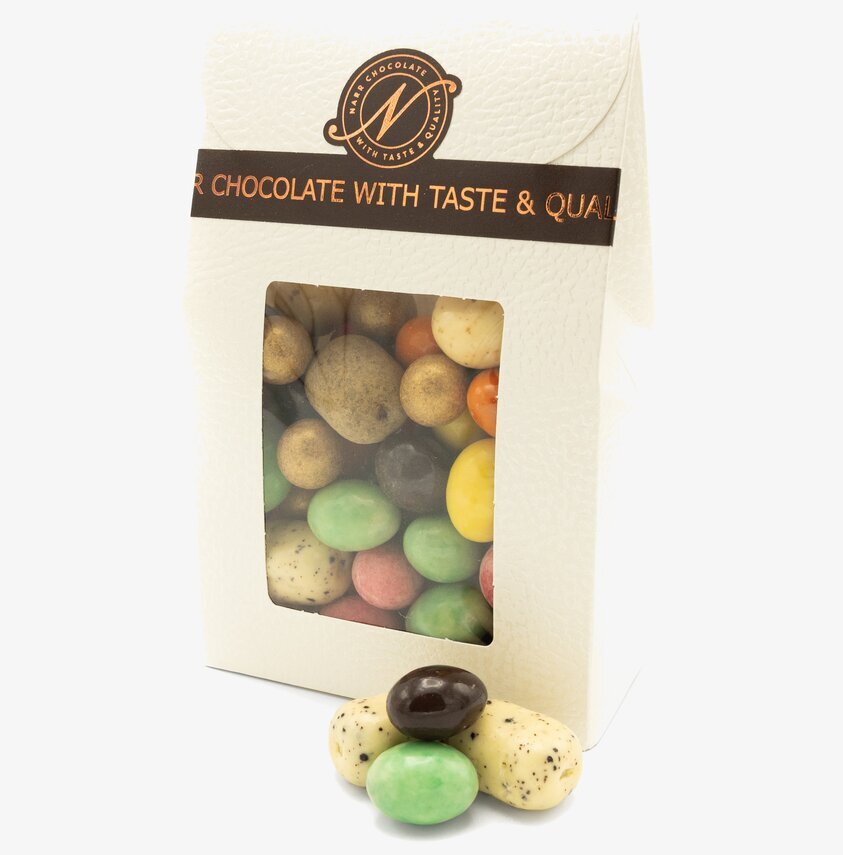 Familjemixen från Narr Chocolate i elegant förpackning