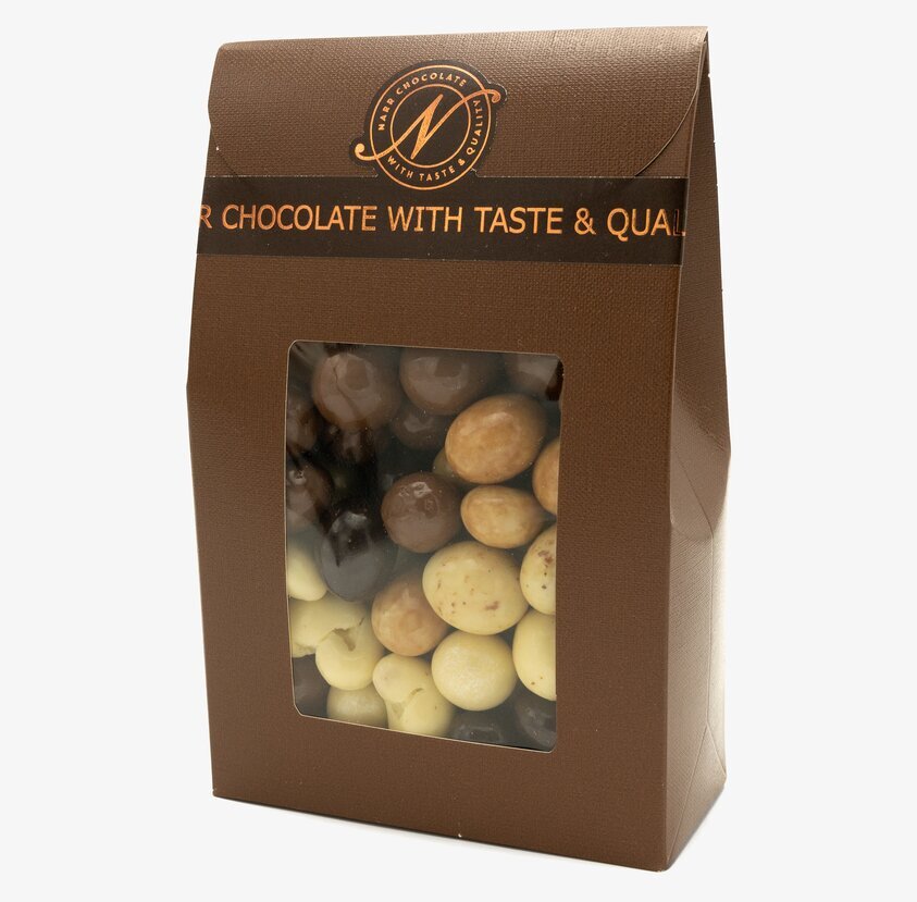 Lyxmixen från Narr Chocolate i elegant brun förpackning