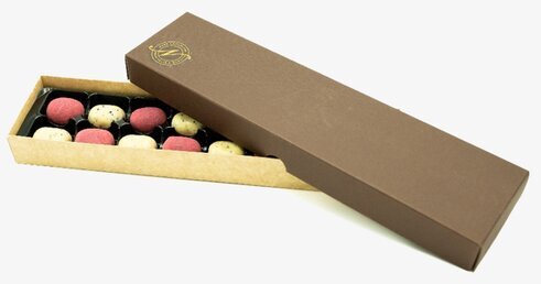 Presentask N°16 Lakrits från Narr Chocolate i lyxig ask