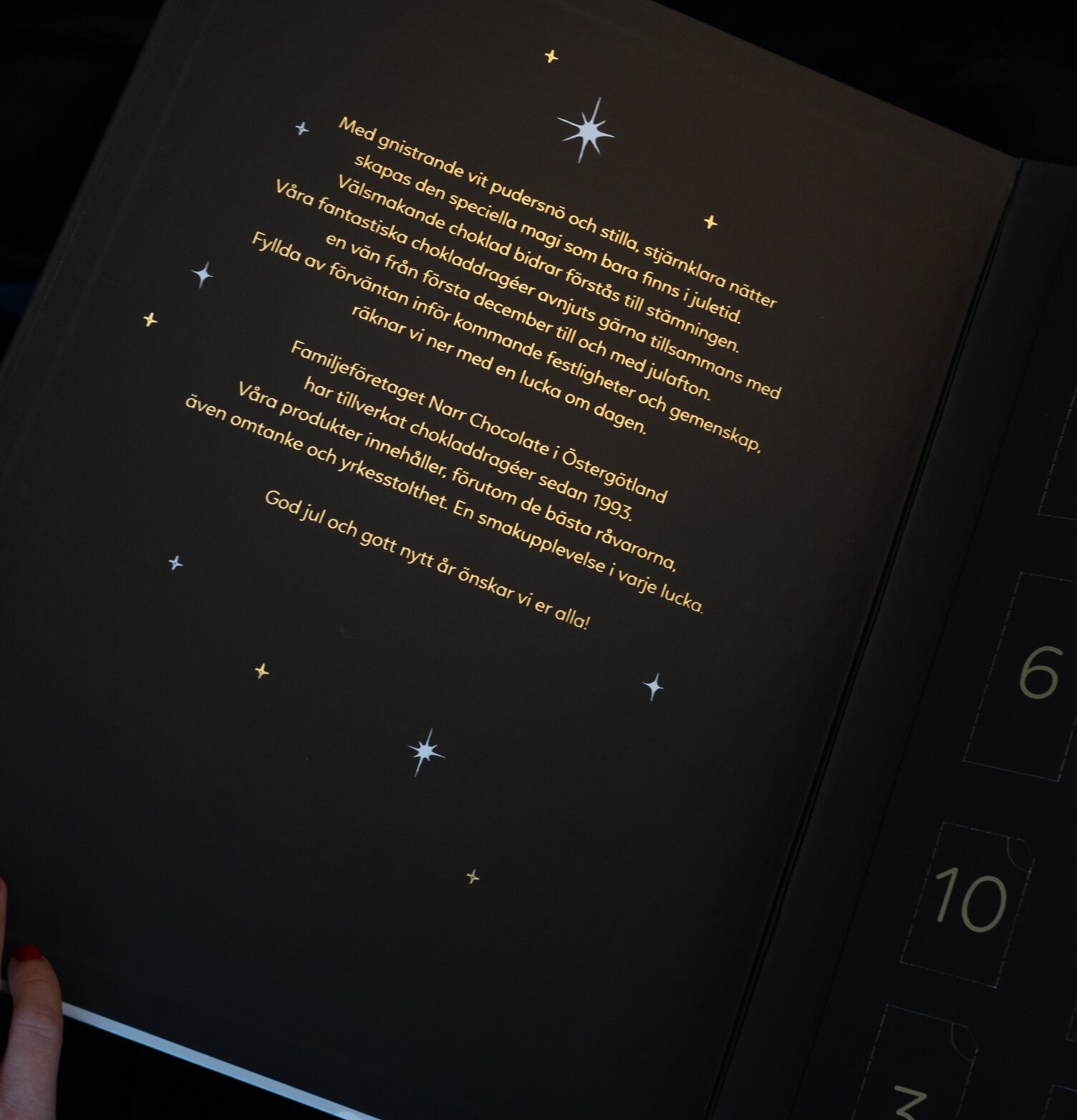 Adventskalender Vintermagi Glutenfri från Narr Chocolate