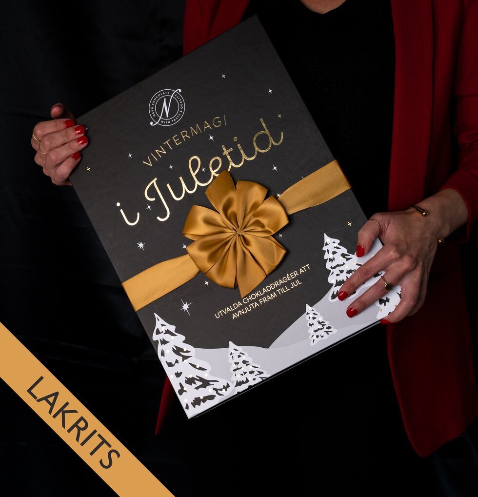 Adventskalender Vintermagi Lakrits från Narr Chocolate