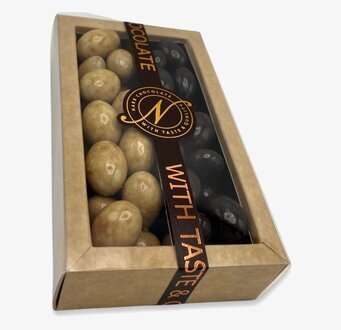 Duo Tiramisu/Havssalt från Narr Chocolate i elegant förpackning