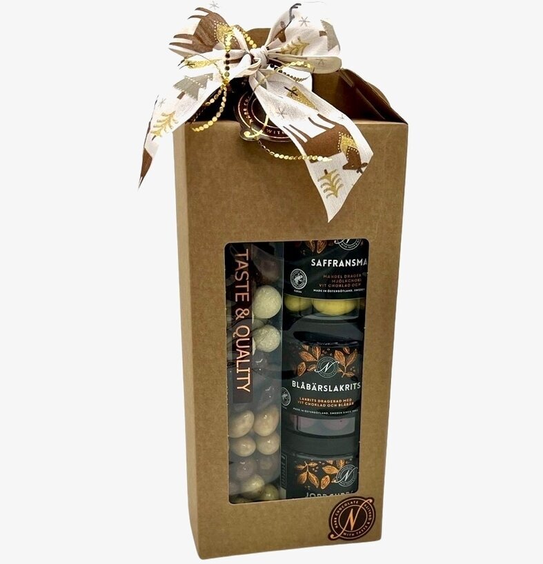 Jul-Kit Liten från Narr Chocolate i rustik presentförpackning