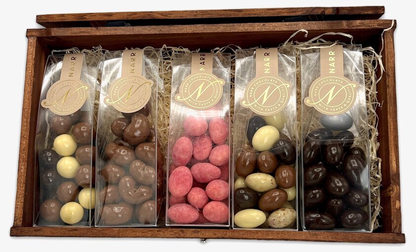 Narr Selection från Narr Chocolate i elegant trälåda