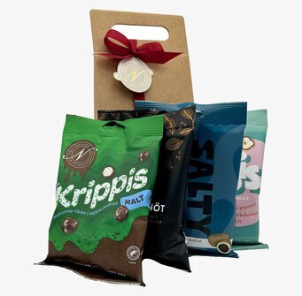 Bild av lyxiga chokladprodukter i vackra förpackningar