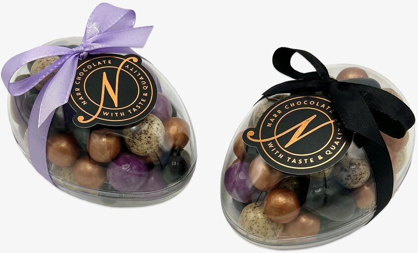 Påskägg Lakrits Mixade Färger (13cm) Narr Chocolate Choklad Chokladstrutar